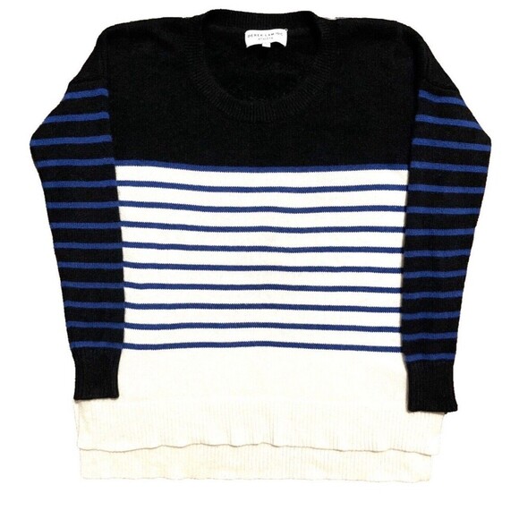 Derek Lam IOC Athleta 100% Cashmere Sweater Oversized Stripe Medium Womens Soft - Picture 2 of 9